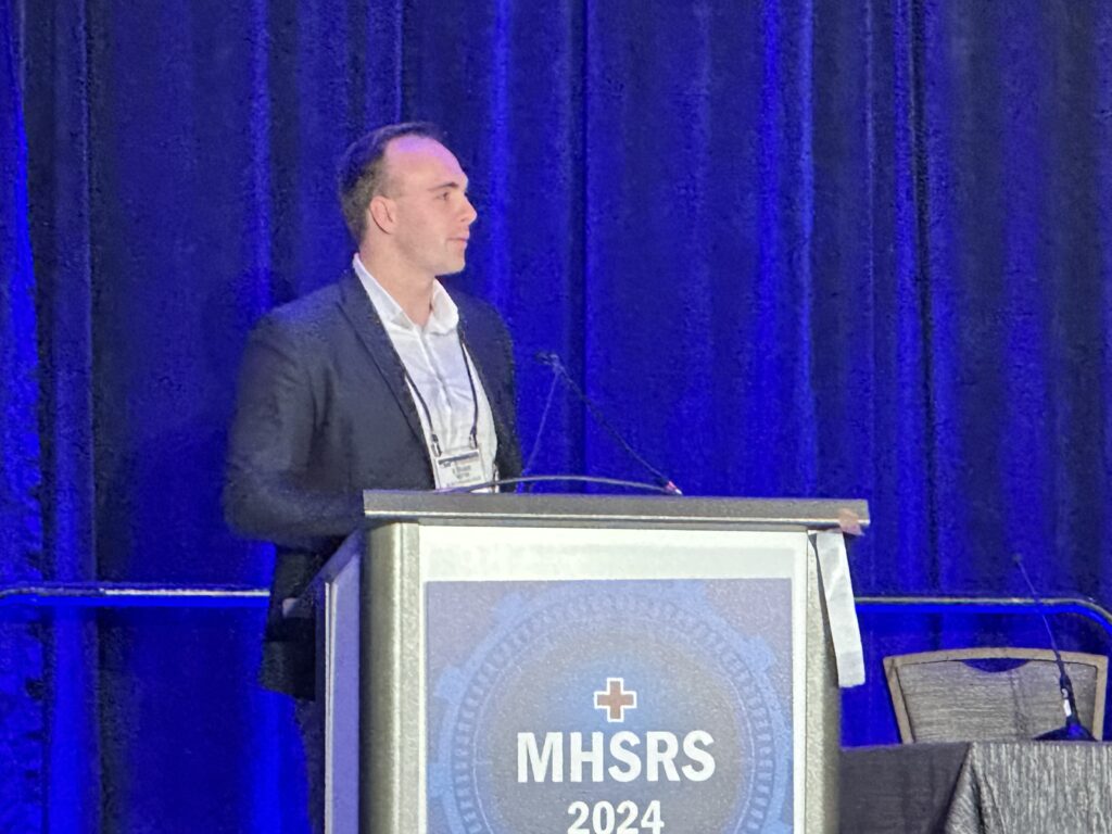 Ethan Moyer presenting at MHSRS 2024