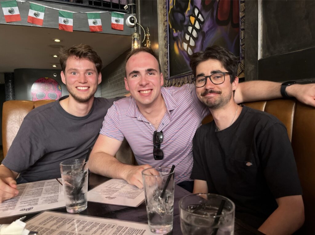 Florian van Leeuwen, Ethan Moyer, and River Vaudrin