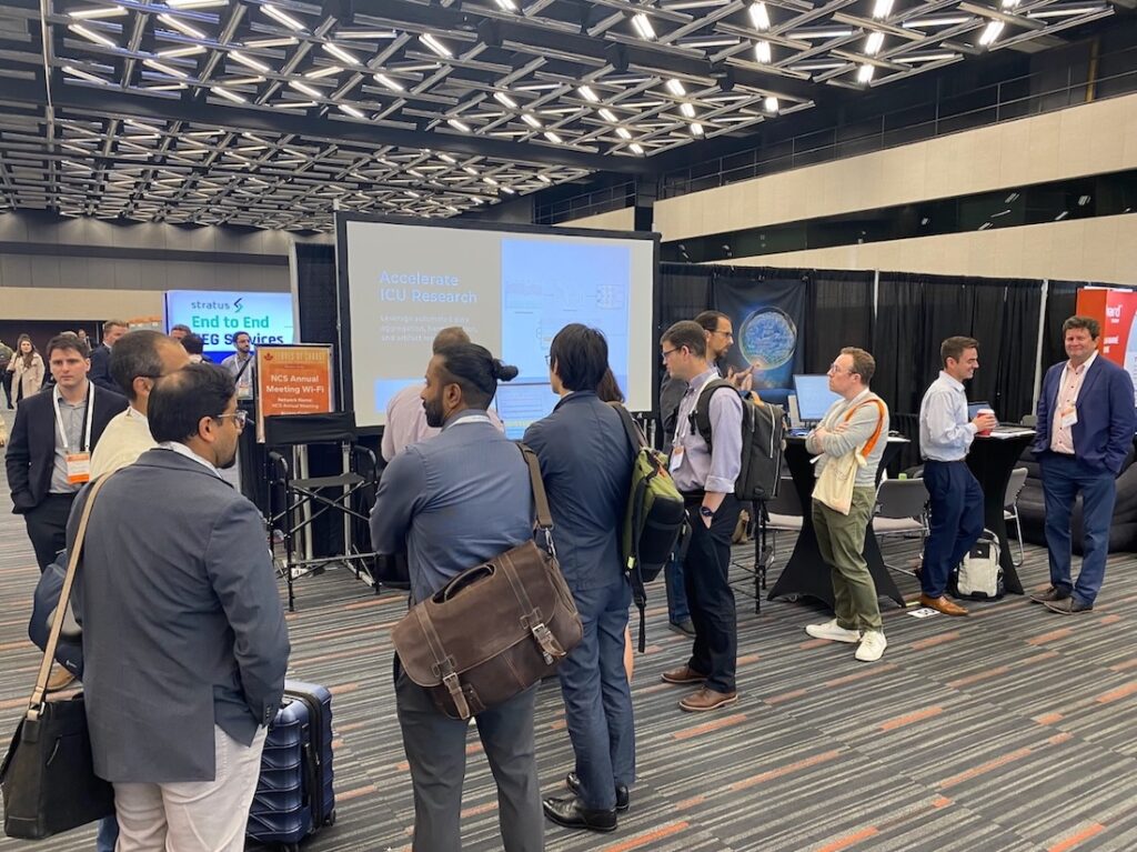 Moberg Analytics presents the Moberg Clinical Platform to conference attendees during the exhibitor hall session.